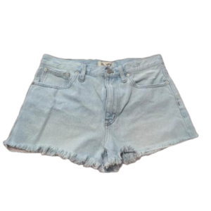 MADEWELL sz 28 relaxed denim cut off blue jean shorts light wash